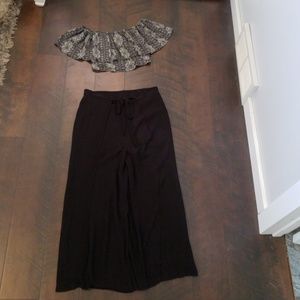 Womans flare palazzo pants